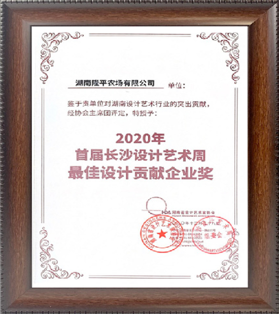 长沙设计艺术周年度设计贡献企业奖